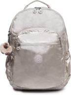 kipling adjustable laptop backpacks with secure closure system логотип