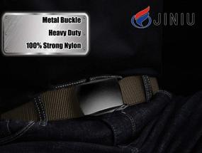 img 3 attached to 🎒 JINIU Black Khaki Military Buckle with Breathable Design, 123CM BM