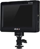 📷 viltrox dc-70 ii 4k hdmi field monitor: high-resolution tft lcd hd video monitor with av input for dslr camera canon nikon - includes rechargeable np-f550 battery + charger logo