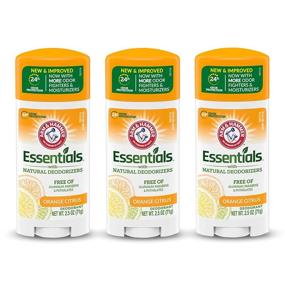 img 1 attached to 🍊 ARM & HAMMER Essentials Deodorant - Orange Citrus - Natural Deodorizers - Aluminum Free, Paraben Free, Phthalate Free - 2.5 oz (Pack of 3)