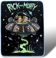 🛋️ cozy up with the rick and morty fresh start fleece throw blanket - 45 x 60 inches! logo