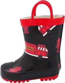 img 3 attached to NORTY Firetrucks Waterproof Rainboot 40739 9MUS - Shop Boys' Toddler Shoes online