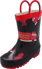 img 4 attached to NORTY Firetrucks Waterproof Rainboot 40739 9MUS - Shop Boys' Toddler Shoes online