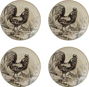 img 1 attached to 🐓 Pfaltzgraff Homespun Rooster 16 Piece Dinnerware Set