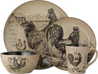 🐓 pfaltzgraff homespun rooster 16 piece dinnerware set логотип