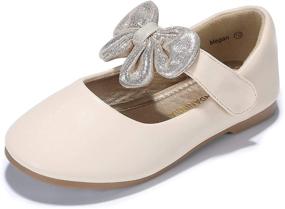 img 4 attached to 👧 PANDANINJIA Felicia Dress Mary Jane Ballet Flats - Perfect for Toddler/Little Girls Wedding, School, and Parties!