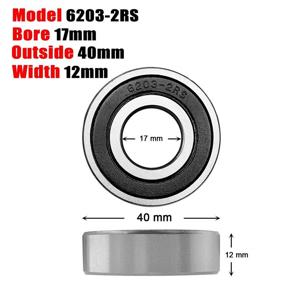 img 1 attached to Electric Sealed 6203 2RS Bearings by Donepart