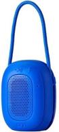 🔊 onn mini bluetooth speaker, blue - compact, portable sound with speakerphone & hanging strip logo