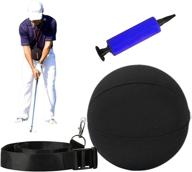 🏌️ golf training aid set: improve your golf swing and posture with smart inflatable ball and adjustable lanyard teaching trainer aid for men and women beginners logo