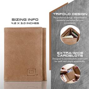 img 2 attached to Extra Capacity Trifold Wallet Men Men's Accessories
