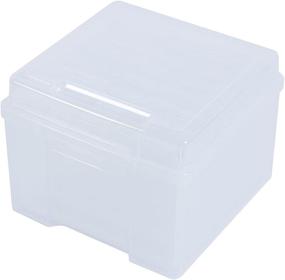 img 3 attached to 📷 5x7 Photo Box Storage and Craft Keeper - 7 Inner Photo Organizer Cases - Clear Photos Storage Containers