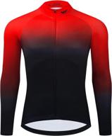 ⚡ lo.gas men's long sleeve cycling jersey - quick-dry, upf 50+, reflective, with 3 rear pockets - ideal bike shirts for enhanced visibility and convenience logo