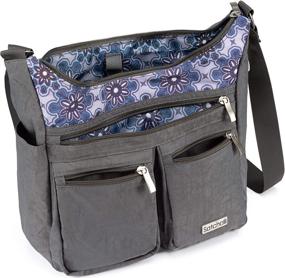 img 4 attached to 👜 Сумка Satchelli Crossbody Blocking Wristlet: модные сумки и кошельки для путешествий для женщин