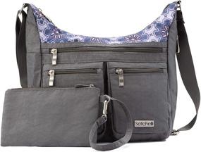 img 1 attached to 👜 Сумка Satchelli Crossbody Blocking Wristlet: модные сумки и кошельки для путешествий для женщин