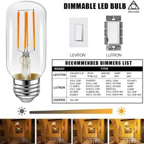 img 2 attached to 🌟 Enhanced Ambience: Emotionlite Dimmable Vintage Tubular Equivalent for Perfect Lighting Experience