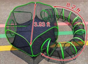 img 2 attached to HEYHOME Small Animal Playpen with Surround Tunnel – Ideal Guinea Pig, Hedgehog, and Rabbit Cage – Breathable & Transparent Pop Open Exercise Yard Fence – Includes Top Cover to Prevent Escapes (Patent Pending)