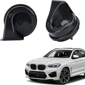 img 3 attached to 🚗 SEINECA 12V Водонепроницаемый Улитка Horn - совместимо с BMW, 110-125дБ высокий/низкий тюнинг, с тремя парами штекеров для гудка