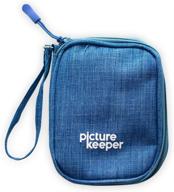 picture keeper case usb drive 5- capacity (blue) logo