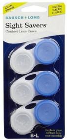 img 1 attached to 👀 Bausch & Lomb Sight Savers Contact Lens Cases - 4 Packs of 3 Each (Colors May Vary)