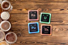 img 1 attached to 🌟 SEO-Enhanced Glowing Coaster: ThinkGeek Radioactive Elements