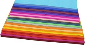 img 1 attached to 🌈 Vibrant Assorted Colors! Shop Creative Hobbies Rainbow Tissue Paper - Pack of 100 Sheets, 20"x 26