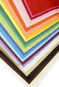 img 3 attached to 🌈 Vibrant Assorted Colors! Shop Creative Hobbies Rainbow Tissue Paper - Pack of 100 Sheets, 20"x 26