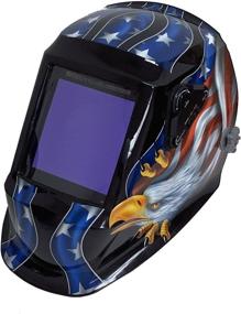 img 4 attached to 🦅 Instapark ADF Series GX990T Solar Powered Auto Darkening Welding Helmet - American Eagle Design, 4 Optical Sensors, Adjustable Shades #5-#13, Wide Viewing Area