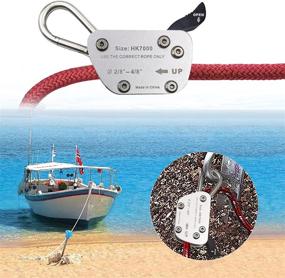 img 4 attached to ⚓️ TOPKNOT Boat Anchor: Quick Release in 1 Second (Rope Not Included) - Stainless Steel Anchor Hook for Boats, Beach & Knotless Anchoring System - Holds 7000lbs