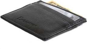 img 2 attached to Alpine Swiss RFID Blocking Minimalist Wallet