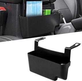 img 4 attached to 📦 JL Center Console Hanging Storage Box Armrest Organizer for 2018-2021 Jeep Wrangler JL JLU & Gladiator JT - Interior Accessories, Organizer Tray Armrest Storage Accessories