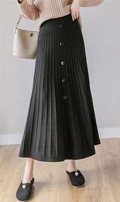 img 1 attached to GGUHHU Elegant Stretched Pleated Knitting Women's Clothing