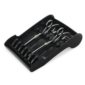 img 2 attached to 💇 Professional Hair Salon Scissors Rack - Segbeauty Shear Holder for Stylists, Barber Shops and Hairdressers, Scissors Organizer and Storage Tray for up to 6 Scissors