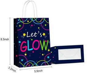 img 2 attached to Glow in the Dark Gift Bags: Unique Party Favor Bags for Birthday Party Supplies (12pcs) – Creative and Fun Treat Bags!