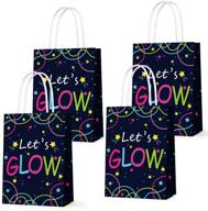 glow in the dark gift bags: unique party favor bags for birthday party supplies (12pcs) – creative and fun treat bags! logo