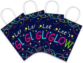 img 1 attached to Glow in the Dark Gift Bags: Unique Party Favor Bags for Birthday Party Supplies (12pcs) – Creative and Fun Treat Bags!