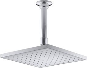 img 4 attached to 🚿 Enhance Your Shower Experience with KOHLER 13695-CP Contemporary Square Rainhead, 2.5 GPM, 8-Inch.5, Polished Chrome