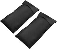 🛠️ hemoton 2pcs bbq tool storage bags - barbecue hardware tool holder pouches for camping, backyard barbecue - black, 18.7x8.2 inches logo