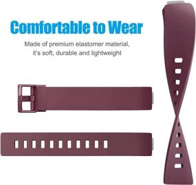 img 1 attached to 📱 8 Pack Silicone Bands for Fitbit Inspire 2, HR, Inspire, Ace 2 - Sport Adjustable Wristbands for Women & Men