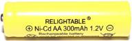 🔋 long-lasting relightable 300mah aa nicd rechargeable batteries for garden solar ni-cd lights - pack of 12 logo