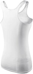 img 2 attached to 🏋️ LEISIMI Women's Compression Tank Tops - Performance Athletic Racer-Back Vest for Yoga, Running, and Base Layer Shirts