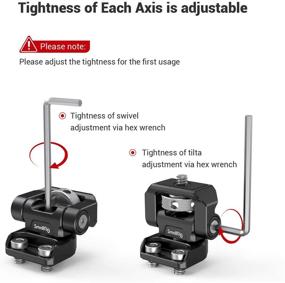 img 1 attached to Улучшите настройку монитора с кронштейном монитора SMALLRIG - поворот, наклон и регулировка для мониторов 5" и 7" (2904) 🛠️