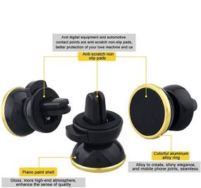 img 1 attached to 360° Rotation Magnetic Phone Car Mount for Any Cell Phone, Compatible with Air Vent