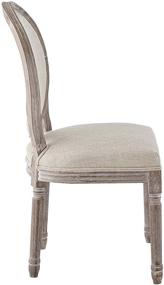 img 2 attached to 🪑 Modway Emanate French Vintage Beige Upholstered Dining Chair: Elegant Upholstery for a Stylish Dining Experience