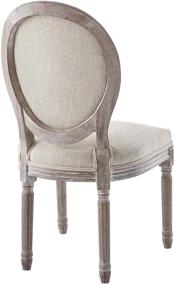 img 1 attached to 🪑 Modway Emanate French Vintage Beige Upholstered Dining Chair: Elegant Upholstery for a Stylish Dining Experience