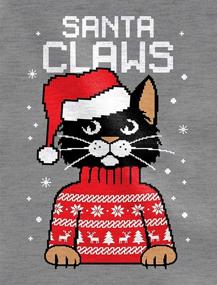 img 3 attached to 🐱 Women's Santa Claws Cat Ugly Christmas Sweater Style Sweatshirt
