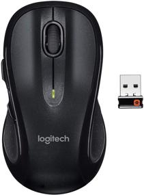 img 4 attached to 🖱️ Logitech M510 Wireless Mouse – Comfortable Shape, USB Unifying Receiver, Back/Forward Buttons, Side-to-Side Scrolling, Dark Gray