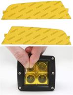 lamin-x custom fit yellow fog light covers: enhance your ford focus st (15-) safety and style logo