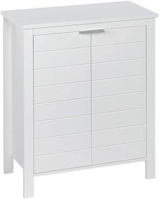 img 4 attached to Stylish and Functional RiverRidge White Madison Collection 2-Door Floor Cabinet