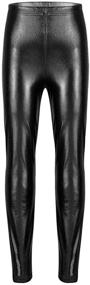 img 4 attached to YOOJIA Metallic Length Workout Leggings Girls' Clothing