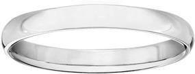 img 3 attached to Premium 14K Solid Gold Wedding Band Rings - Choice of Yellow or White Gold - 3MM Width